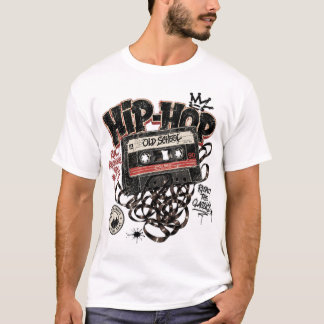 Retro 90-tals Hip Hop Kassettband Retro T Shirt