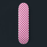 Retro 90-tals Mönster Checkboard för Rosa Checkere Mini Skateboard Bräda 18,5 Cm<br><div class="desc">Rosa Checkered Mönster Retro 90s Checkerboard Skateboard</div>