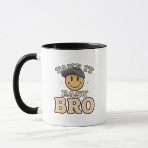 Retro 90-tals Smiley med hatt Mugg