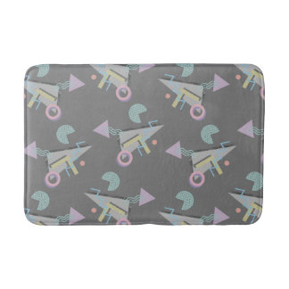 Retro 90s 90s Geometric Print Bath Mat Badrumsmatta