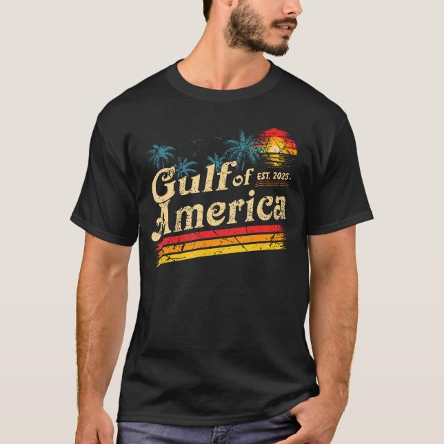 Retro 90'S Bukt of US America 2025 US Flagga Summe T Shirt (Framsida)