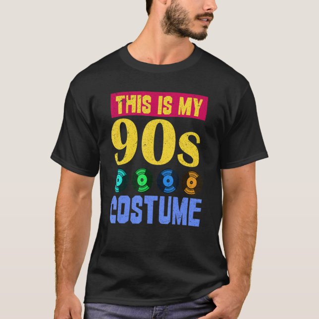 Retro 90s Costume  1990s Generation Nineties Party T Shirt (Framsida)