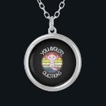 Retro 90s Du Axolotl Frågar Vintage Solnedgång Silverpläterat Halsband<br><div class="desc">Retro 90s Du Axolotl Frågar Vintage Sunset Söt, axolotl, älskare, presenter, kawaii, vintage, solnedgång, retroxolotl fisk, citattecken, memes, gifts Funny Axolotl T-shirt,  Cute Axolotl T-shirt, Vintage Sunset med Axolotl,  You Axolotl Query Query Query Shirt</div>