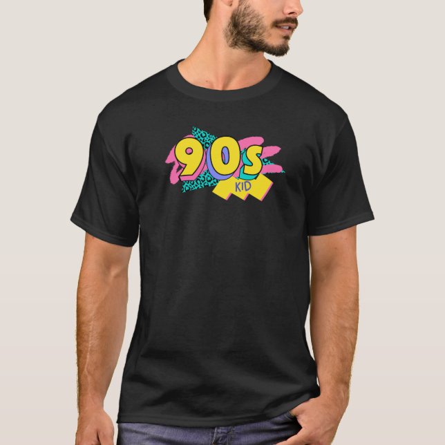 Retro 90s Kid-Logotyp T Shirt (Framsida)