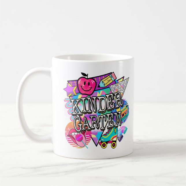 Retro 90's Kindergarten Tshirt Kaffemugg (Vänster)