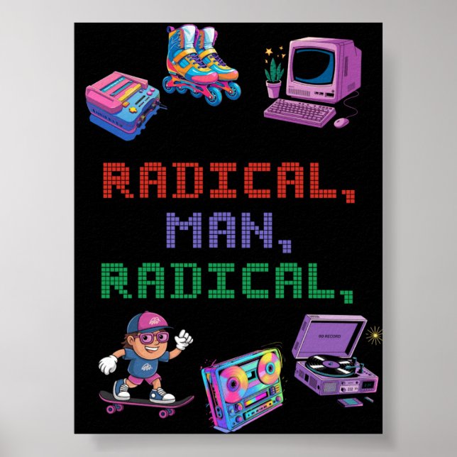 Retro 90s Streetwear Poster (Framsidan)