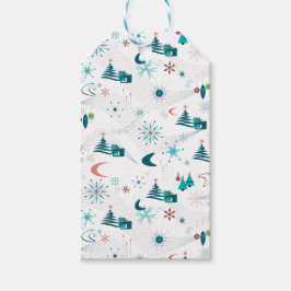 Retro A Go-Jul Presentetikett