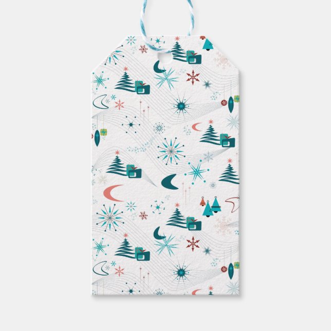 Retro A Go-Jul Presentetikett (Framsidan)