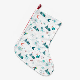 Retro A Go-Jul Stor Julstrumpa