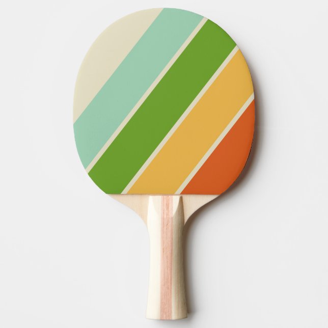 Retro ABC Gata Fet Randig Pingisracket (Framsidan)