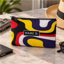 Retro Abstract Custom Name Mid Century Modern