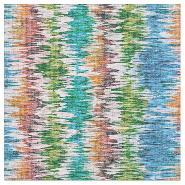 Retro abstract striped design in Ikat style. Tyg (Närbild)