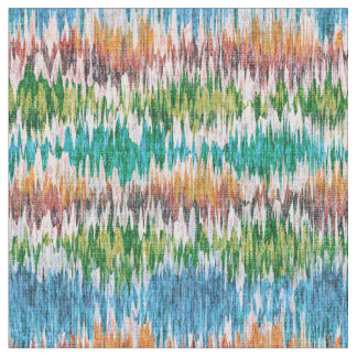 Retro abstract striped design in Ikat style. Tyg