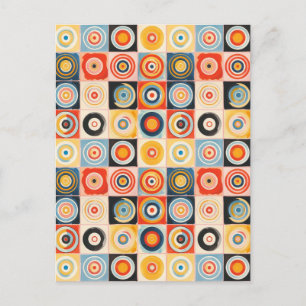 Retro Abstrakt Art i stil i Hilma af Klint Vykort