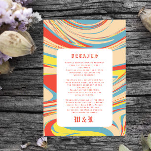 Retro Abstrakt Art Mönster Gamla engelska Tilläggskort