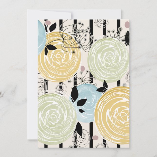 Retro, abstrakt blommor (Framsida)