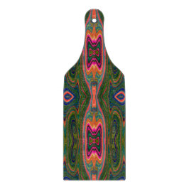 Retro Abstrakt Blue, Grönt och Orange Mönster