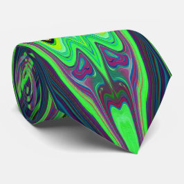 Retro Abstrakt Chartreuse, Red and Blue Mönster Slips