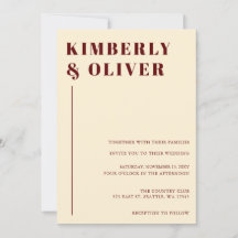 Retro Abstrakt Earthy Terracotta Orange Bröllop