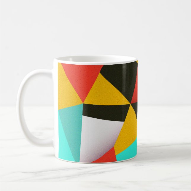 Retro-Abstrakt: Färg blandning. Kaffemugg (Vänster)