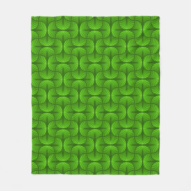 Retro Abstrakt Flanellfilt Fleecefilt (Framsidan)