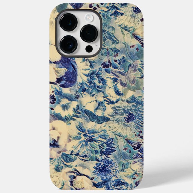 Retro Abstrakt Flowers Butterfly Artwork Garden (Baksida)
