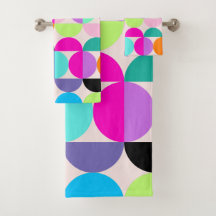 Retro-Abstrakt för moderna färgcirklar i mitten av