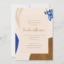 Retro Abstrakt former Neutralt blå Möhippa