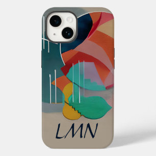 Retro abstrakt minimalistisk konstmonogram