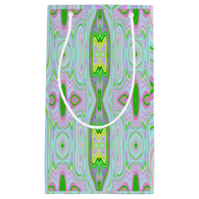 Retro Abstrakt Rosa, Lime Green och Aqua Mönster (Framsidan)