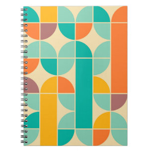 Retro-Abstrakt: Trådlös, sömlös design. Anteckningsbok