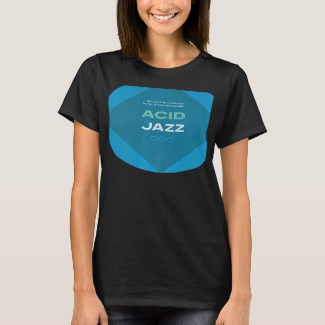 Retro Acid Jazz 90s Jazz T Shirt (Framsida)