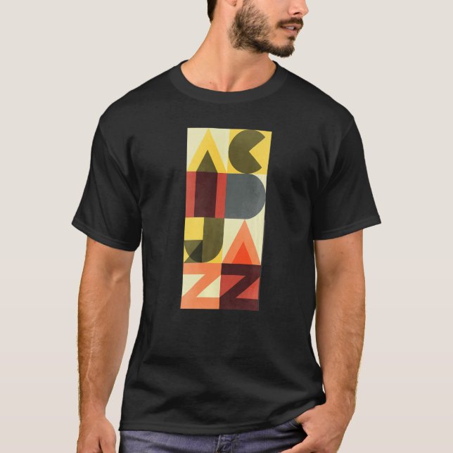 Retro Acid Jazz 90s Jazz T Shirt (Framsida)