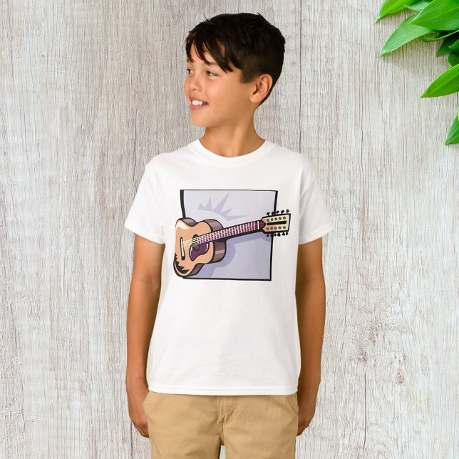 Retro Acoustic 12-String Guitar T Shirt (Skapare uppladdad)