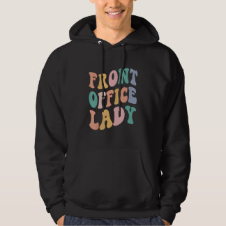 Retro Admin Squad Tillbaka Till Skolan Front Offic Hoodie