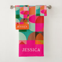 Retro Aestetisk färgfull geometrisk Mönster Namn