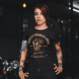 Retro Aesthetic Burning Skull Typography Vilda wes T Shirt