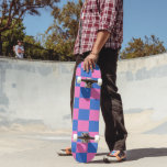 Retro Aesthetic Checkerboard Mönster Rosa och Blue Mini Skateboard Bräda 18,5 Cm<br><div class="desc">Retro Aesthetic Checkerboard Mönster Rosa och Blue Skateboard</div>