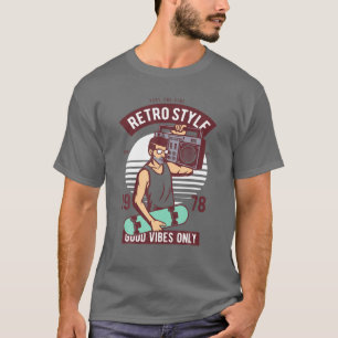 Retro Aesthetic Costume Party Outfit - 70S 80S 90S T Shirt