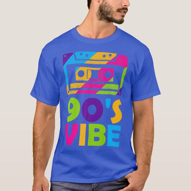 Retro Aesthetic Costume Party Outfit - 90s Vibe T Shirt (Framsida)