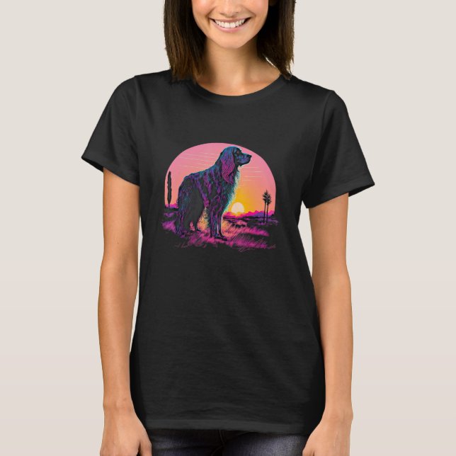 Retro Aesthetic English Setter Dog T Shirt (Framsida)