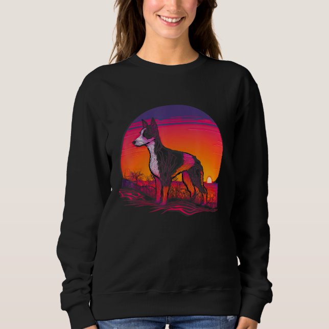 Retro Aesthetic Fox Terrier Dog_2 T Shirt (Framsida)