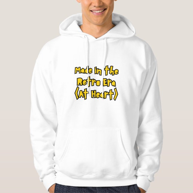 Retro Aesthetic Hoodie – Classic Minimalist  (Framsida)