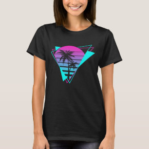 Retro Aesthetic Vaporwave Geometric Handflatan Tr T Shirt