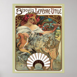 Retro affisch 18x24 för art nouveau