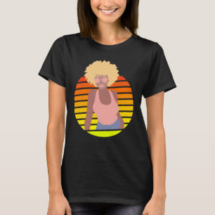 RETRO AFROQUEEN - AFRO AMERICAN QUEEN - T SHIRT