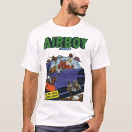 Retro Airboy-Tecknader T-shirt