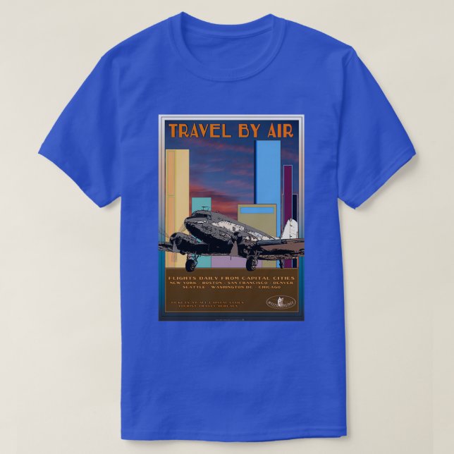 Retro Airline-resa DC301 T Shirt (Design framsida)