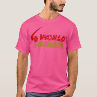 Retro Airlines World Airways Oakland CA 1975 T Shirt