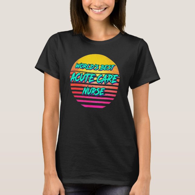 Retro Akut sjuksköterska T Shirt (Framsida)